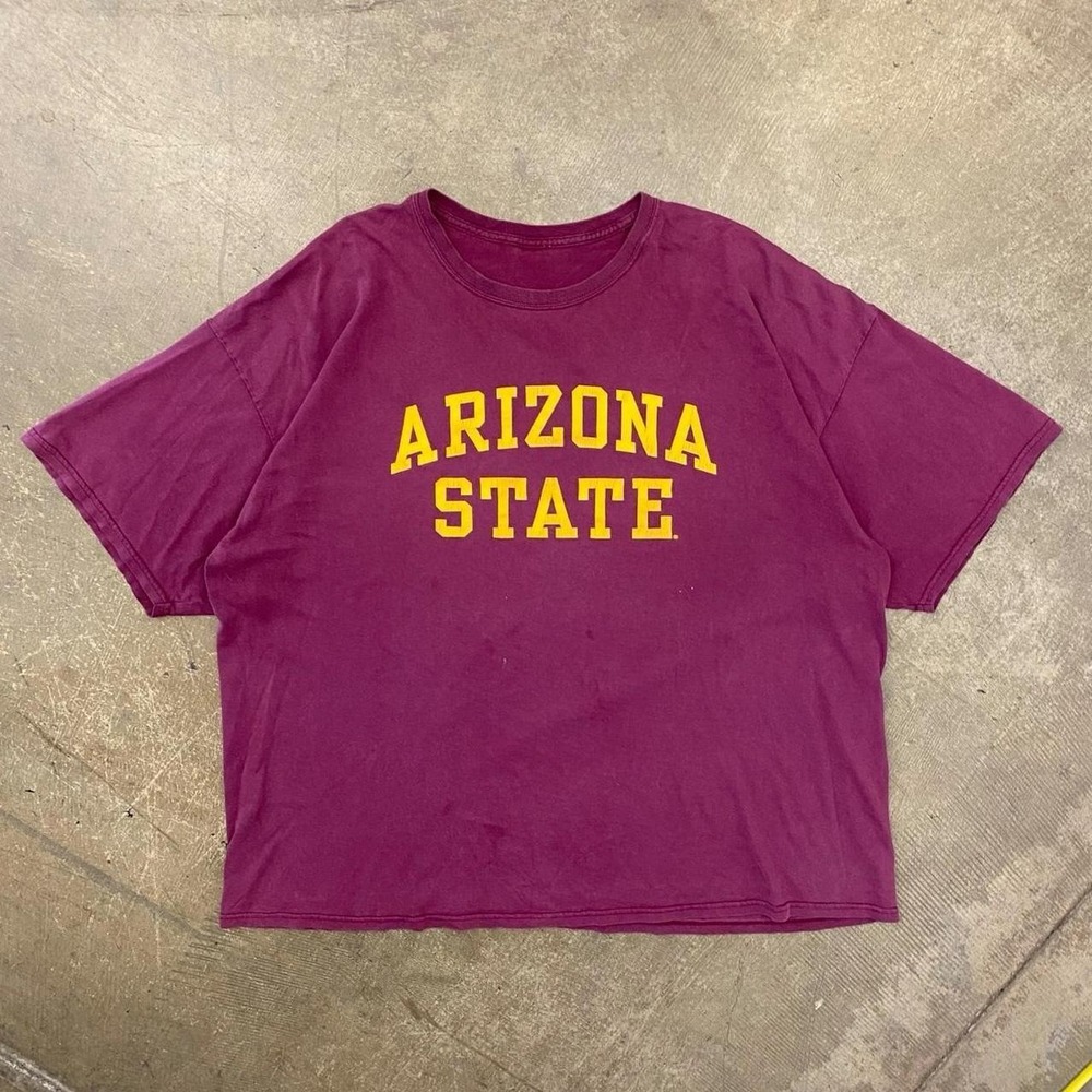 Vintage ASU Arizona State University Sun Devils Spellout T-Shirt Size XXL